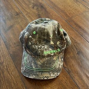 Kids Camo Hat with Green Highlights